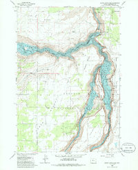 Round Butte Dam 1985 topographic map thumbnail