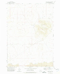 Saddle Butte 1972 topographic map thumbnail