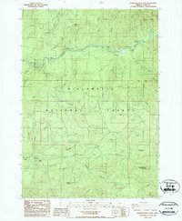 Saddleblanket Mountain 1986 topographic map thumbnail