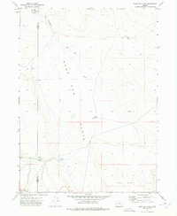 Sage Hen Flats 1971 topographic map thumbnail