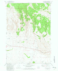 Sage Hen Hill 1981 topographic map thumbnail