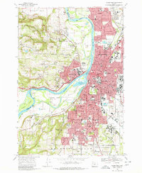 Salem West 1969 topographic map thumbnail