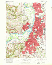 Salem West 1969 topographic map thumbnail