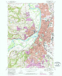 Salem West 1969 topographic map thumbnail