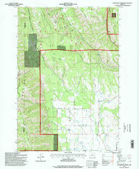 Sanderson Spring 1995 topographic map thumbnail