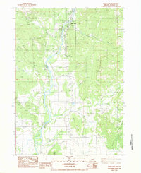 Shady Cove 1983 topographic map thumbnail