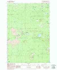 Santiam Junction 1988 topographic map thumbnail