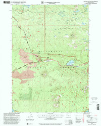 Santiam Junction 1997 topographic map thumbnail