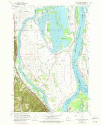 Sauvie Island 1961 topographic map thumbnail