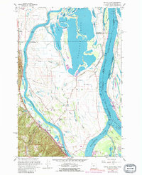 Sauvie Island 1961 topographic map thumbnail
