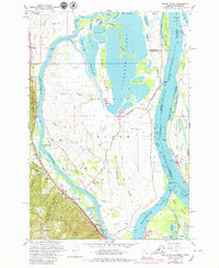 Sauvie Island 1961 topographic map thumbnail