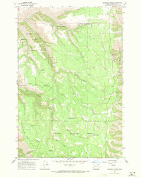 Shamrock Creek 1967 topographic map thumbnail