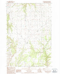 Shaniko Junction 1987 topographic map thumbnail