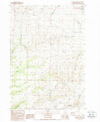 Shaniko Summit 1987 topographic map thumbnail