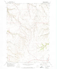 Shaniko 1971 topographic map thumbnail
