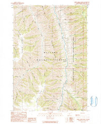 Sheep Creek Divide 1990 topographic map thumbnail