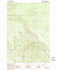 Shitike Butte 1988 topographic map thumbnail