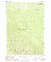 Silver Butte 1988 topographic map thumbnail