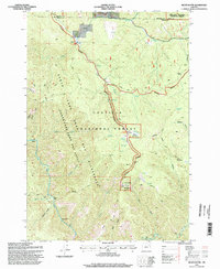 Silver Butte 1995 topographic map thumbnail