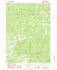 Siskiyou Peak 1983 topographic map thumbnail