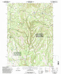 Six Corners 1992 topographic map thumbnail