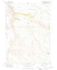 Skull Creek Butte 1971 topographic map thumbnail
