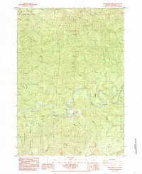 Smith River Falls 1984 topographic map thumbnail