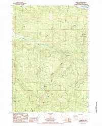 Snow Peak 1985 topographic map thumbnail