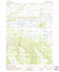 Sprague River East 1988 topographic map thumbnail