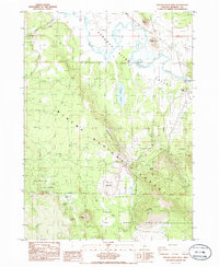 Sprague River West 1985 topographic map thumbnail