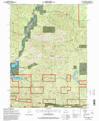 Squaw Lakes 1996 topographic map thumbnail