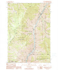 Squirrel Prairie 1990 topographic map preview
