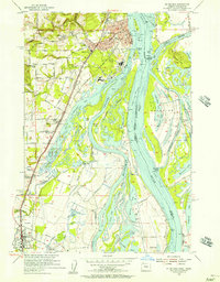St. Helens 1954 topographic map thumbnail