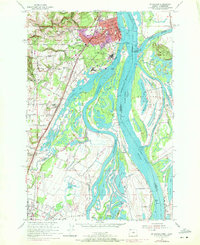 St. Helens 1954 topographic map preview
