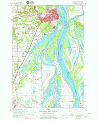 St. Helens 1954 topographic map thumbnail