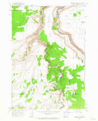 Steelhead Falls 1962 topographic map thumbnail