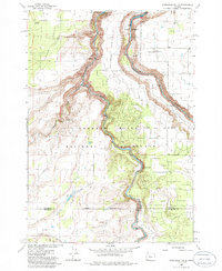 Steelhead Falls 1985 topographic map thumbnail