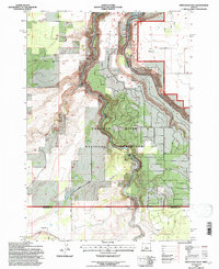 Steelhead Falls 1992 topographic map thumbnail