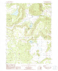 Strawberry Butte 1988 topographic map thumbnail