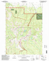 Strawberry Mountain 1996 topographic map thumbnail