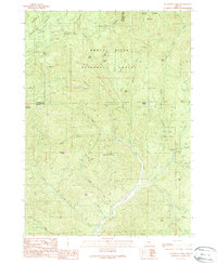 Sugarpine Creek 1989 topographic map thumbnail