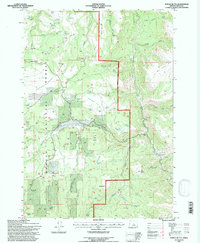 Suplee Butte 1992 topographic map thumbnail