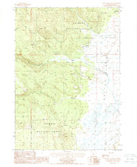 Sycan Marsh West 1988 topographic map thumbnail