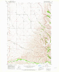 Table Rock 1966 topographic map thumbnail