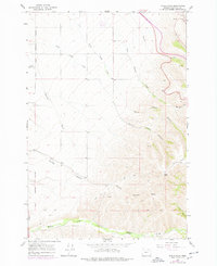 Table Rock 1966 topographic map thumbnail
