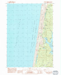 Tahkenitch Creek 1984 topographic map thumbnail