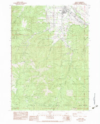 Talent 1983 topographic map thumbnail
