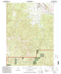 Talent 1996 topographic map thumbnail