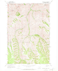 Teepee Butte 1967 topographic map thumbnail