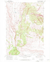 Teller Butte 1969 topographic map thumbnail